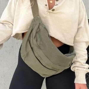 Brand New Army Green Canvas Bag